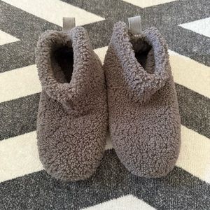 UGG Cozy Gray Sherpa Slippers